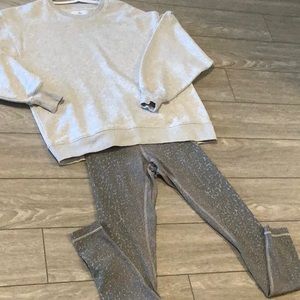 LuluLemon grey patterned size 4 Align leggings